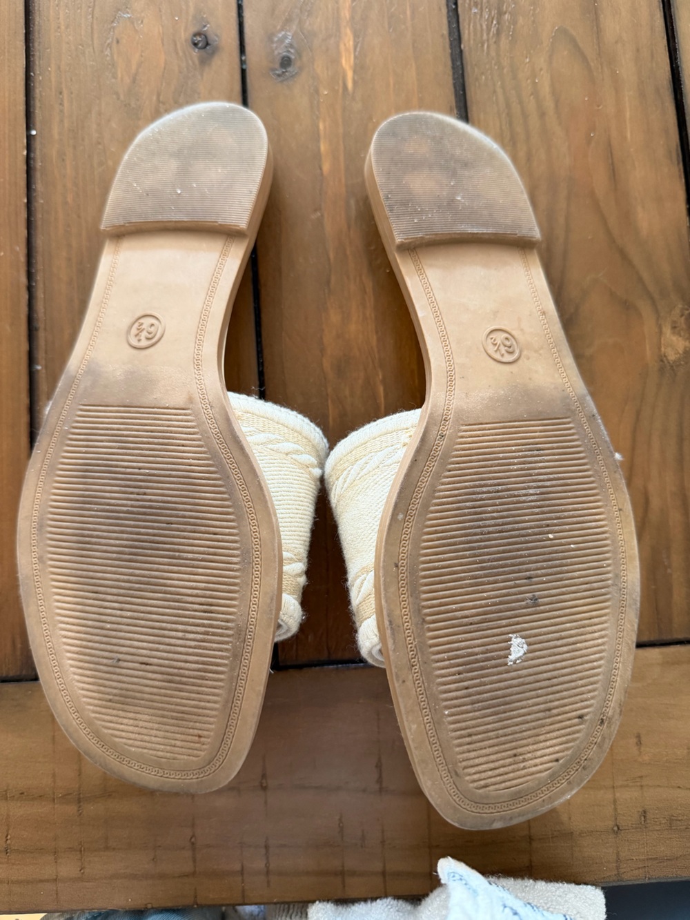 Target Ivory Rope Wedge Sandals - Picture 2 of 2